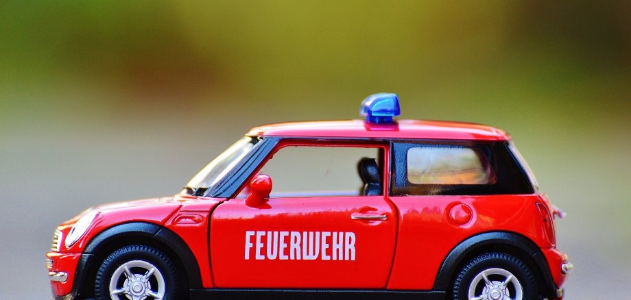 Mini - Auto als Feuerwehrauto