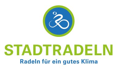 Logo Stadtradeln mit Schriftzug Stadtradeln und Radeln für das gute Klima