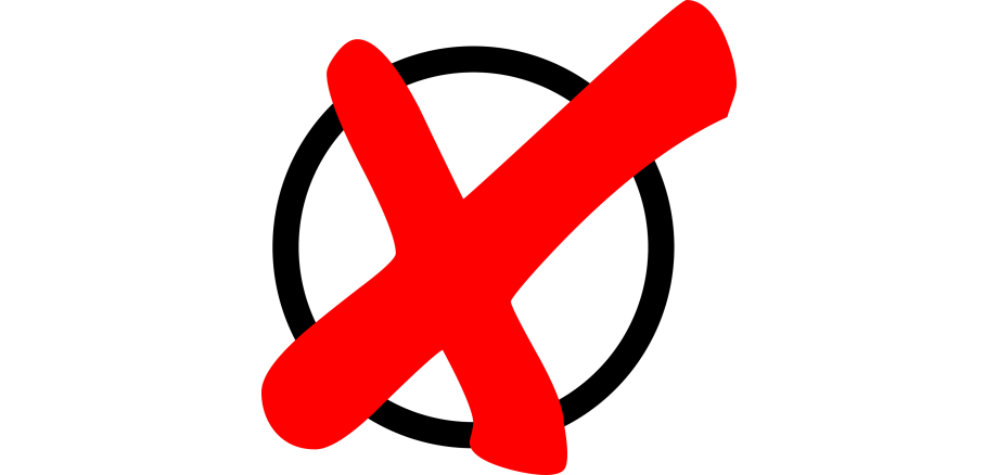 Ankreuzen -eine Grafik für die Wahl symbolisiert Stimmabgabe