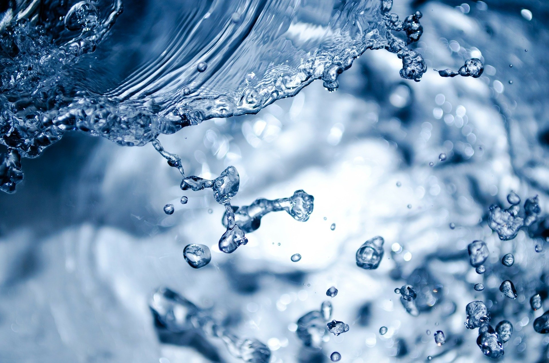 Wasser Wasser in blau